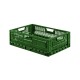 STG Nesting stacking solid perforated foldable crates