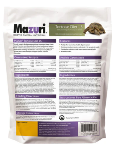 MAZURI - Tortoise LS Diet - 340 g