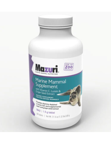 MAZURI - Marine Mammal Supplement with Vitamin C, Lutein & Grape Seed Extract
