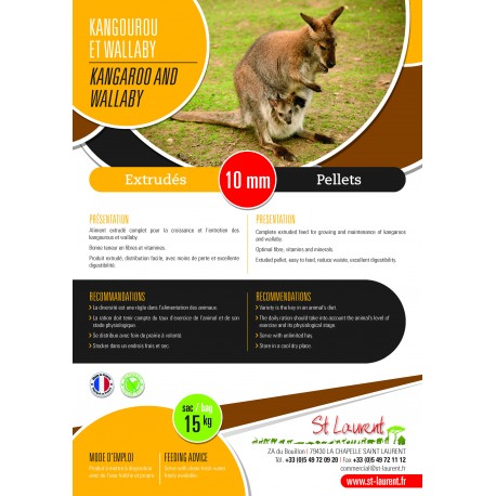 Extrudés kangourous et wallabys Saint Laurent