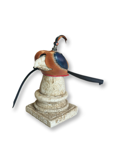 Chaperon animal bicolore pour oiseaux de proies et rapaces