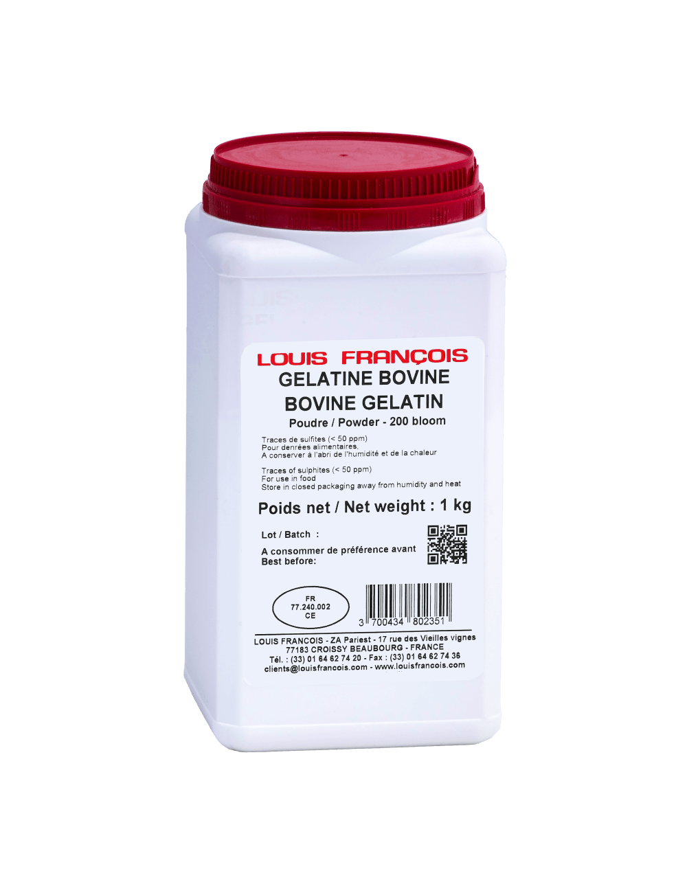 Louis François - Bovine gelatin - 25 kg