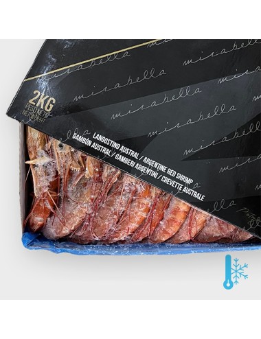 Crevettes crues entières - Bloc - 20/30 ppk