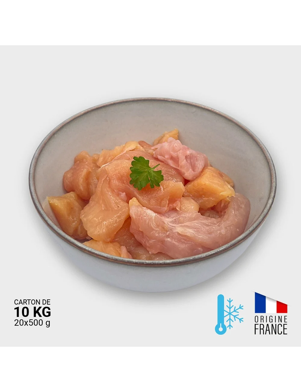 Chicken breast cube - 20 x 500 g | Saint Laurent