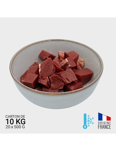 Coeur de boeuf en cubes - 20 x 500 g | Saint Laurent