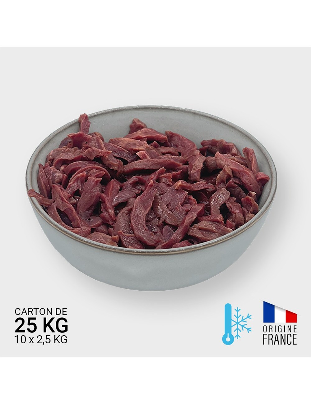 Coeur de boeuf en lamelles - 10 x 2,5 kg | Saint Laurent