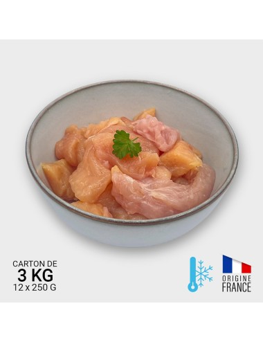 Filete de pollo en cubos - 12 x 250 g | Saint Laurent